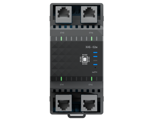 Модуль расширения ХАБ-02м 4xEthernet